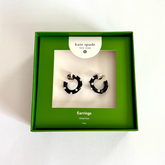 kate spade Jewelry - Kate Spade New York x Target - Pearl Polka Dot Hoop Earrings - NWT